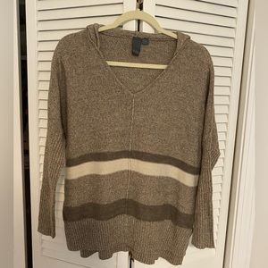 Long sleeve hooded sweater